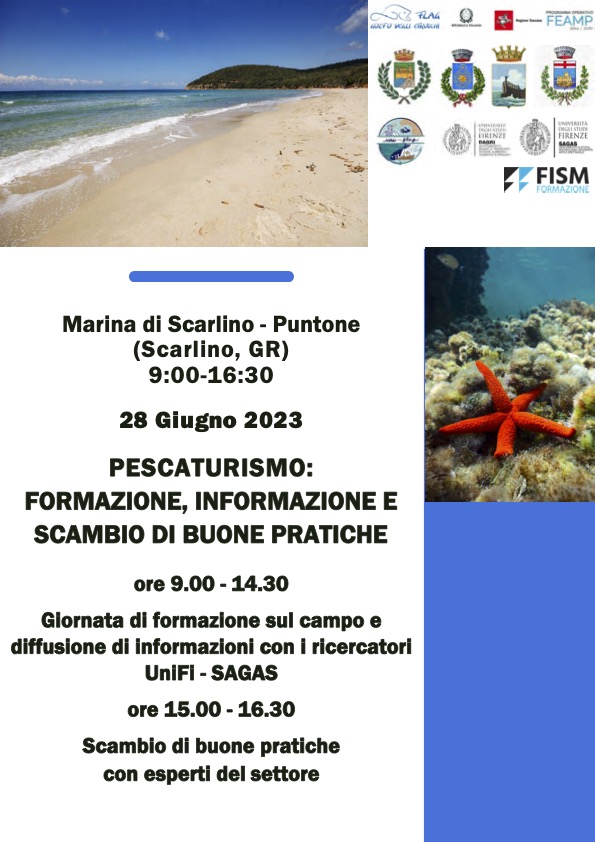 PESCATURISMO: FORMAZIONE, INFORMAZIONE E SCAMBIO DI BUONE PRATICHE
